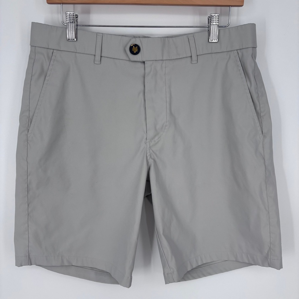 Greyson Wainscott Golf Shorts Mens 33 9" Grey Performance Athletic Tech Preppy